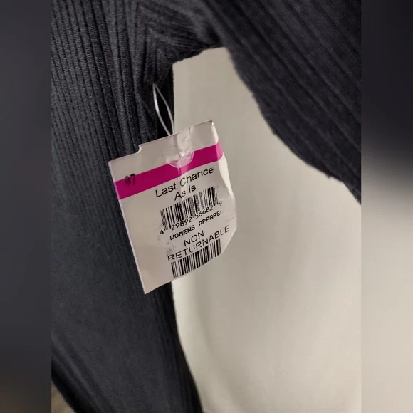 LOVE ADY NECK CUTOUT RIB KNIT BLACK DRESS SIZE XS (0-2) NWT - Picture 7 of 15